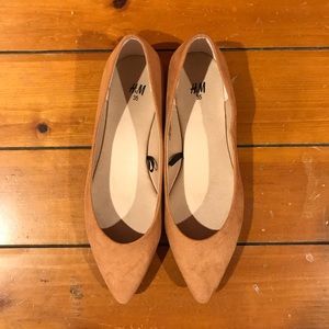 H&M suede pointed flats
